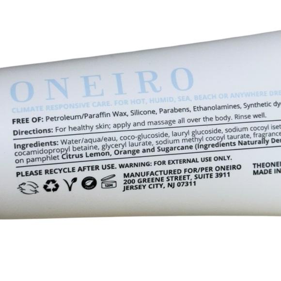 Oneiro Sunchasers 4-Piece Set w/ Clear Travel Bag Shampoo Body Wash Lotion - Picture 9 of 13